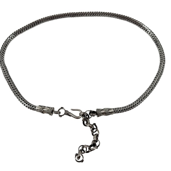 John Hardy Vintage Wheat Sterling Silver Chain Belt Necklace 34” Collectors Item - Picture 3 of 10